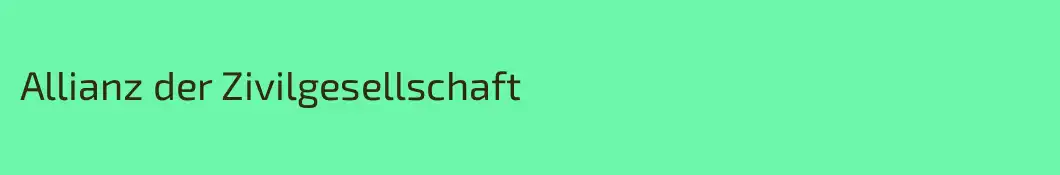 Allianz der Zivilgesellschaft